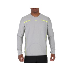 휴고 Hugo Boss Mens Logo Contrast-Stripe Regular-Fit Sweatshirt 50465692-059