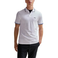 휴고 Hugo Boss Mens Branded Undercollar Slim-Fit Polo Shirt 15662091