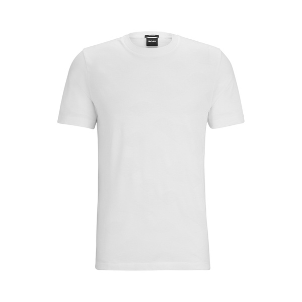 휴고보스 휴고 Hugo Boss Mens Jacquard-Woven Monograms T-shirt 15661888