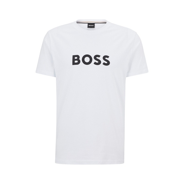 휴고보스 휴고 Hugo Boss Mens Contrast Logo Cotton Relaxed-Fit T-shirt 15476458