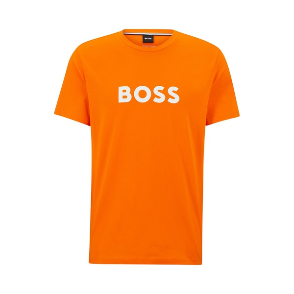 휴고보스 휴고 Hugo Boss Mens Contrast Logo Cotton Relaxed-Fit T-shirt 15476458