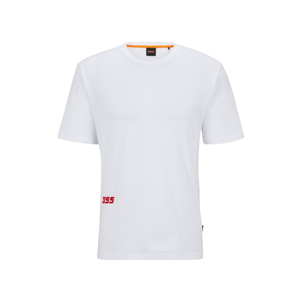 휴고보스 휴고 Hugo Boss Mens Relaxed-Fit Racing Print T-shirt 15661895