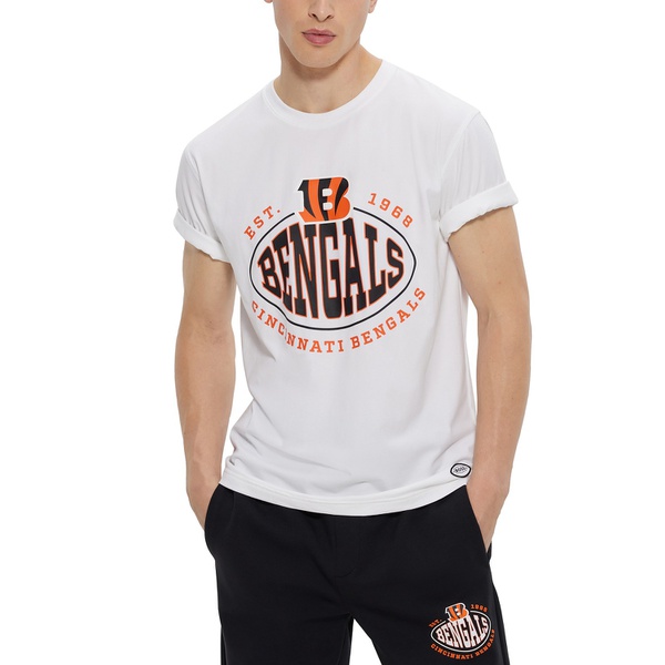 휴고보스 휴고 Hugo Boss Mens Boss x NFL Cincinnati Bengals T-shirt 16559612