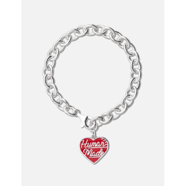  Human Made Heart Silver Bracelet 914335