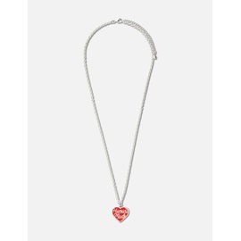 Human Made Heart Silver Necklace 914343