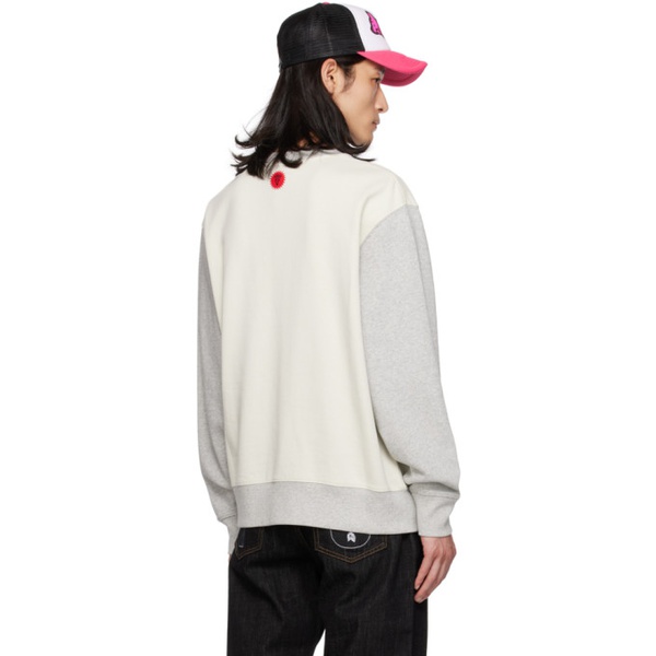  아이스크림 ICECREAM 오프화이트 Off-White & Gray Collegiate Sweatshirt 232108M204001