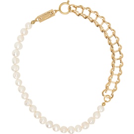인 골드 위 트러스트 파리 IN Gold WE TRUST PARIS Gold Vintage Pearl Necklace 232490M145012