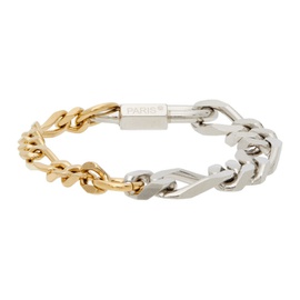 인 골드 위 트러스트 파리 IN Gold WE TRUST PARIS Gold & Silver Curb Chain Bracelet 221490M142038