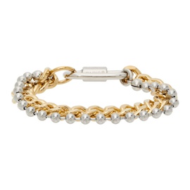 인 골드 위 트러스트 파리 IN Gold WE TRUST PARIS Gold & Silver Link Bracelet 221490M142042