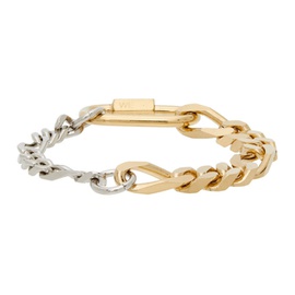 인 골드 위 트러스트 파리 IN Gold WE TRUST PARIS Gold & Silver Curb Chain Bracelet 221490M142046