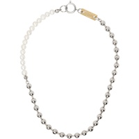 인 골드 위 트러스트 파리 IN GOLD WE TRUST PARIS Silver Ball Chain & Pearl Necklace 241490M145037