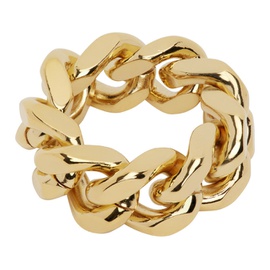 인 골드 위 트러스트 파리 IN Gold WE TRUST PARIS Gold Curb Chain Ring 231490M147010