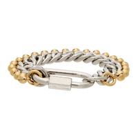 인 골드 위 트러스트 파리 IN Gold WE TRUST PARIS Gold & Silver Ball Chain Bracelet 212490M142034