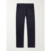INCOTEX Slim-Fit Wool and Cotton-Blend Twill Trousers 1647597319089084