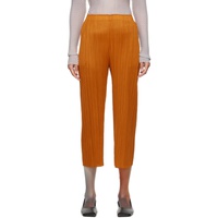플리츠 플리즈 이세이 미야케 PLEATS PLEASE 이세이 미야케 ISSEY MIYAKE Orange Monthly Colors April Trousers 242941F087012