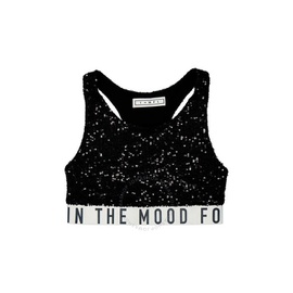 In The Mood For Love Ladies Sequin Sports Cropped Top RS2202800007