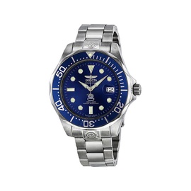 Invicta Grand Diver Blue Dial Stainless Steel Mens Watch 3045