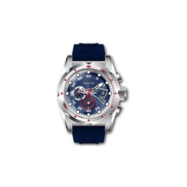 Invicta MEN'S NFL Chronograph Silicone Red and Silver and White and Blue Dial Watch 45522