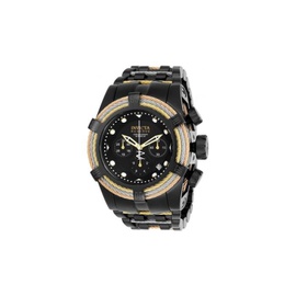 Invicta MEN'S Bolt Chronograph Stainless Steel Black Dial Watch 23050