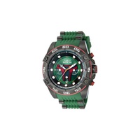 Invicta MEN'S Star Wars Chronograph Silicone and Stainless Steel Green and Red and Black Dial Watch 40092