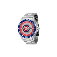 Invicta MEN'S MLB Stainless Steel Red and Silver and White and Blue Dial Watch 43458