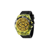 Invicta MEN'S Speedway Silicone Yellow and Black Dial Watch 44377