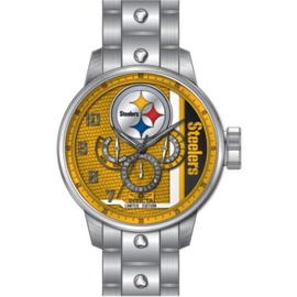 Invicta MEN'S NFL Stainless Steel Yellow and Red and Silver and White and Blue and B Dial Watch 45125