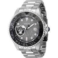 Invicta MEN'S NFL Stainless Steel Grey Dial Watch 45025