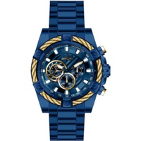 Invicta MEN'S Bolt Chronograph Stainless Steel Blue Dial Watch 38959