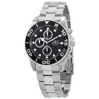 MEN'S Invicta Connection Chronograph Stainless Steel Black Dial Watch 28689