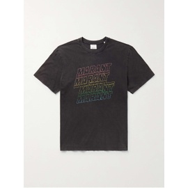 이자벨마랑 ISABEL MARANT 휴고 Hugo Logo-Print Cotton-Jersey T-Shirt 1647597331684488
