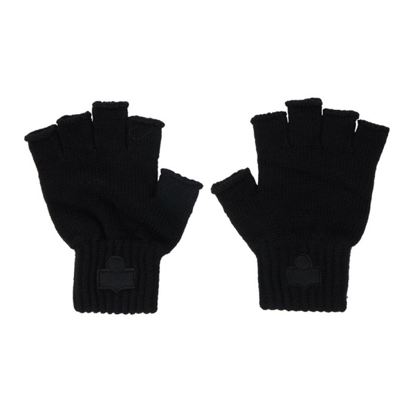 이자벨마랑 이자벨마랑 Isabel Marant Black Blaise Fingerless Gloves 232600M135009