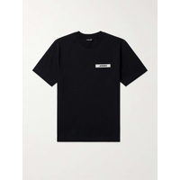 자크뮈스 JACQUEMUS Grosgrain-Trimmed Logo-Embroidered Cotton-Jersey T-shirt 1647597328675684