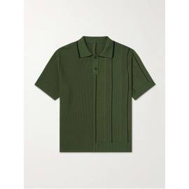 자크뮈스 JACQUEMUS Juego Striped Knitted Polo Shirt 1647597328675690