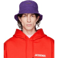 자크뮈스 JACQUEMUS Purple Le Raphia Le Bob Gadjo Hat 231553M140020