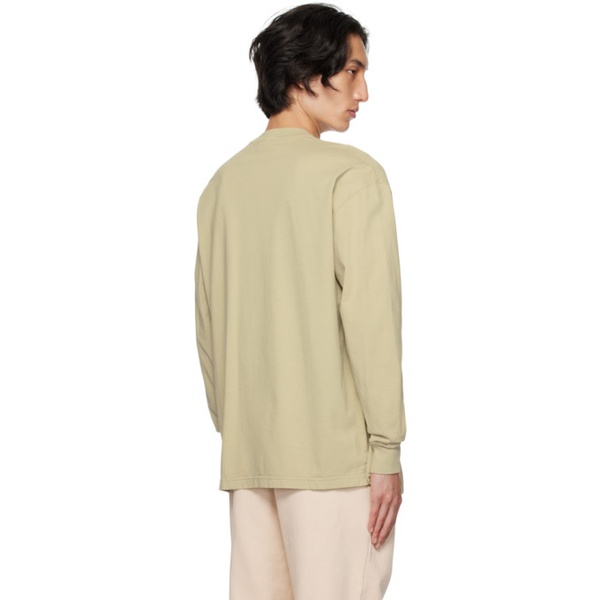  자크뮈스 JACQUEMUS Khaki Le Chouchou Le T-Shirt Camargue Manches Longues Long Sleeve T-Shirt 232553M213025