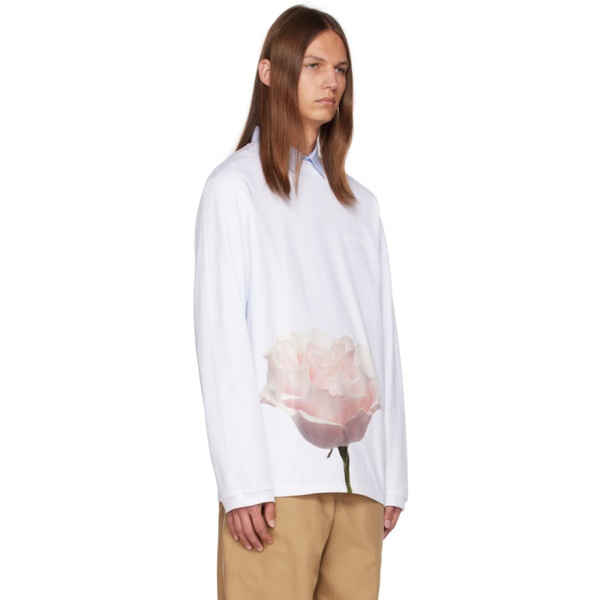  자크뮈스 JACQUEMUS White Le Chouchou Le T-Shirt Rosine Long Sleeve T-Shirt 232553M213012