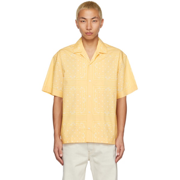  자크뮈스 JACQUEMUS Yellow La Chemise Shirt 231553M192024