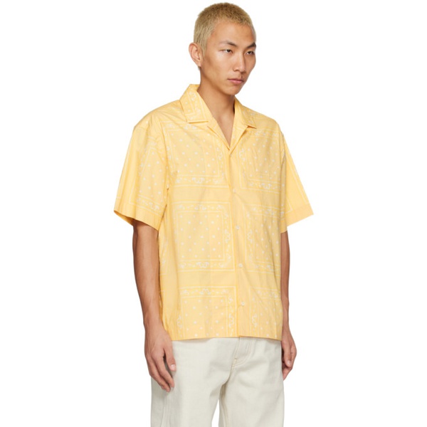  자크뮈스 JACQUEMUS Yellow La Chemise Shirt 231553M192024