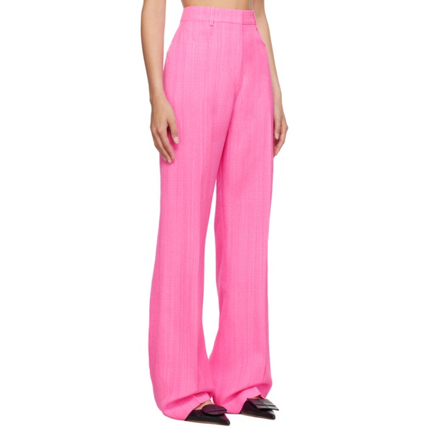  자크뮈스 JACQUEMUS Pink Le Chouchou Le Pantalon Sauge Trousers 232553F087015