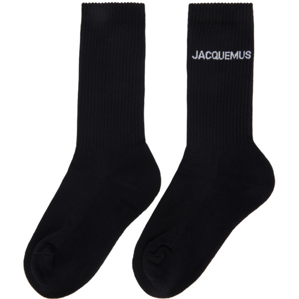  Black Le Papier Les Chaussettes 자크뮈스 Jacquemus Socks 231553M220009