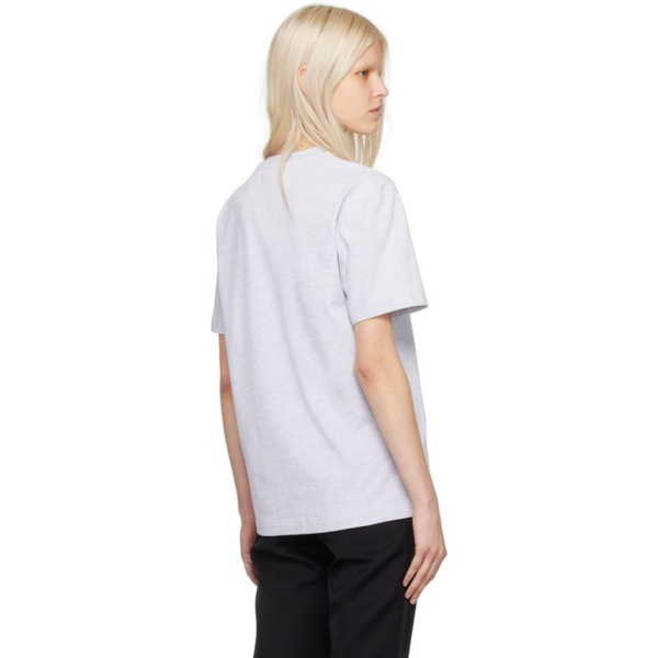  자크뮈스 JACQUEMUS Gray Les Classiques Le T-Shirt Gros Grain T-Shirt 241553F110040