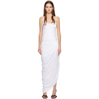 자크뮈스 JACQUEMUS White Les Classiques La robe Saudade longue Maxi Dress 241553F055001