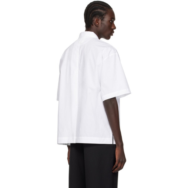  자크뮈스 JACQUEMUS White Les Classiques La chemise manches courtes Shirt 241553M192010