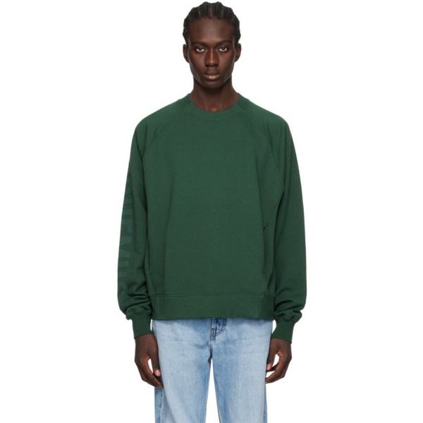 자크뮈스 JACQUEMUS Green Les Classiques Le sweatshirt Typo sweatshirt 241553M204007