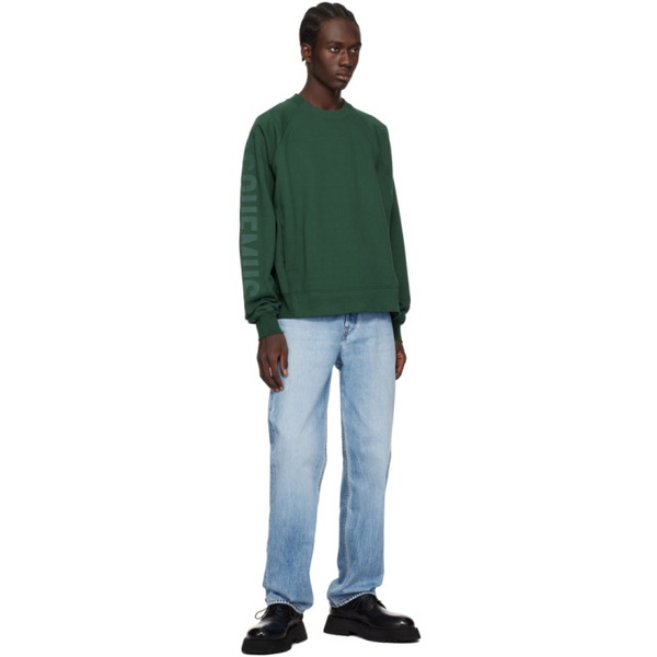  자크뮈스 JACQUEMUS Green Les Classiques Le sweatshirt Typo sweatshirt 241553M204007
