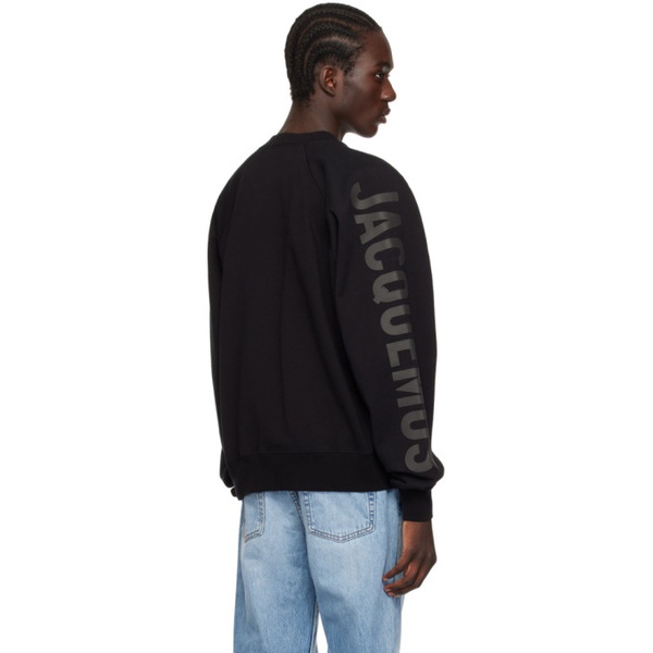  자크뮈스 JACQUEMUS Black Les Classiques Le Sweatshirt Typo Sweatshirt 241553M204003