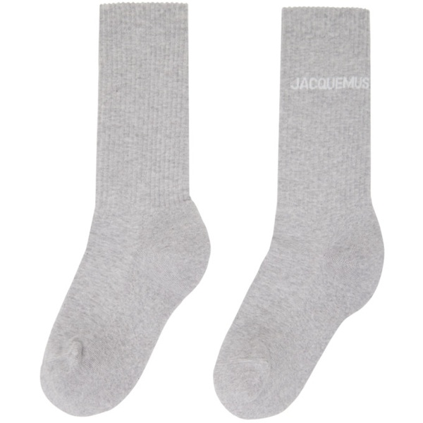  Gray Les Classiques Les chaussettes 자크뮈스 Jacquemus Socks 241553F076003