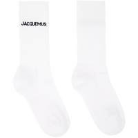 White Les Classiques Les chaussettes 자크뮈스 Jacquemus Socks 241553F076001