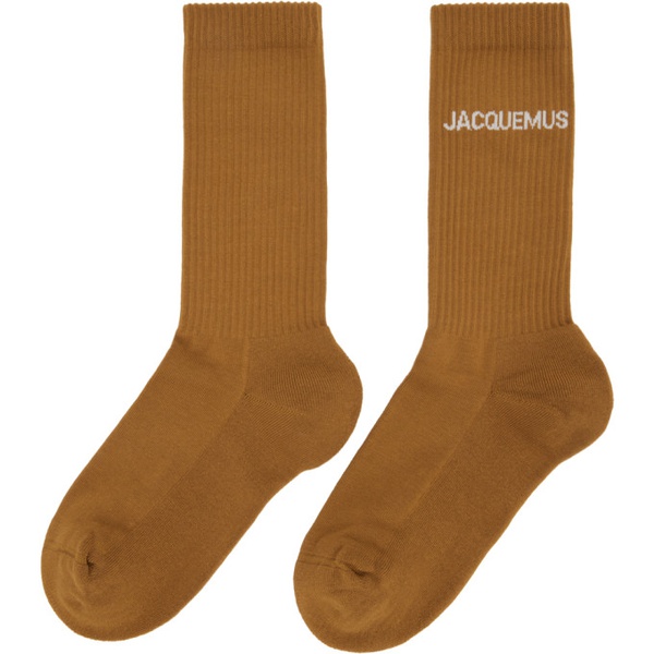  Brown Le Papier Les Chaussettes 자크뮈스 Jacquemus Socks 231553M220007